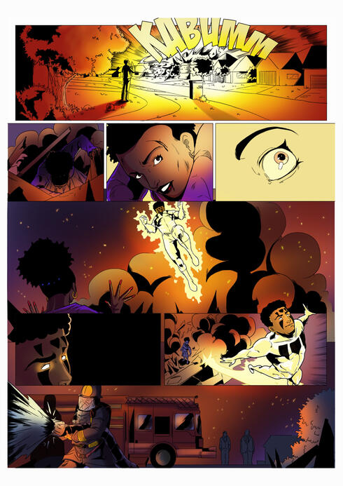 Radiant Man #1 Page. 2021.